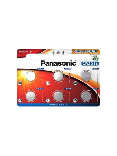 Литиевые батарейки Panasonic CR2032/CR2016/CR2025, таблетки/цилиндры 3В