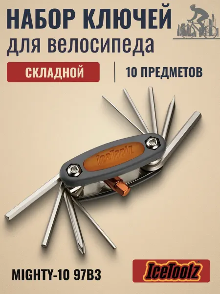 IceToolz Мультитул велосипедный Mighty-10 97B3