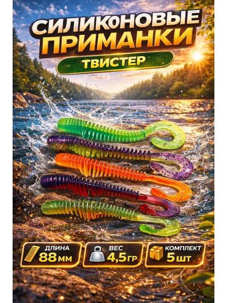 Хищник МИО Силиконовые приманки для рыбалки