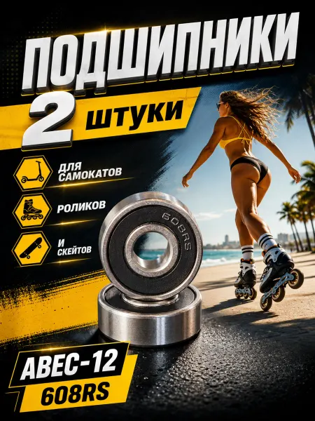 Sprinter Подшипники ABEC для самоката, подшипник АВЕС-12