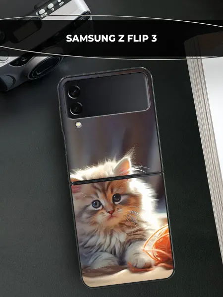 Samsung Чехол на Galaxy Z Flip 3 кот
