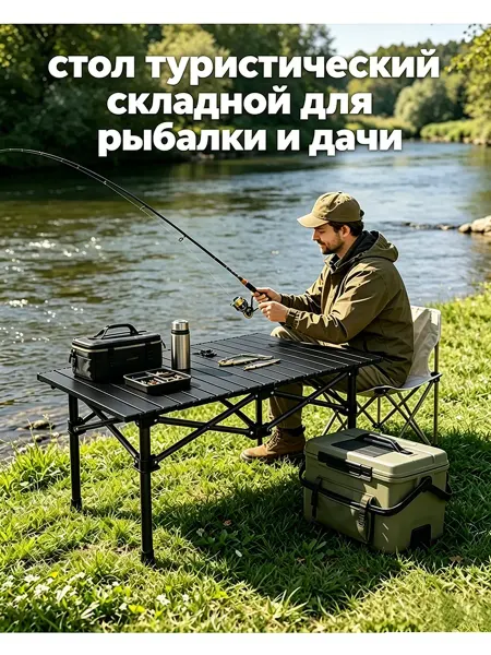 Стол складной с рулонной столешницей