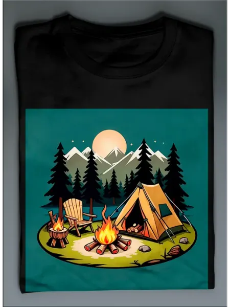 GreenGray T Футболка горы кемпинг природа поход