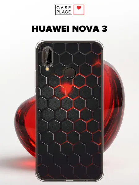 Huawei Чехол на Nova 3 карбон