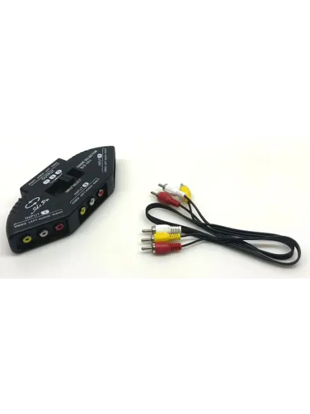 Адаптер RCA - 3 х 3 RCA с переключателем