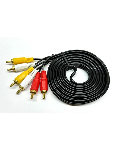Кабель 3 RCA (тюльпаны) 3 метра 2 штуки