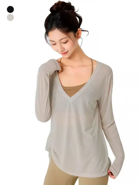 Beautybody Apparel Лонгслив спортивный Dualside Sheer Ivory