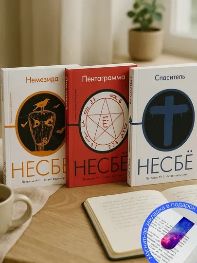 Комплект 3-х книг. Ю Несбе. Немезида. Пентаграмма. Спаситель