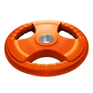 Диск обрезиненный с 3-мя хватами Voitto V-305 15 кг, цветной (d51)