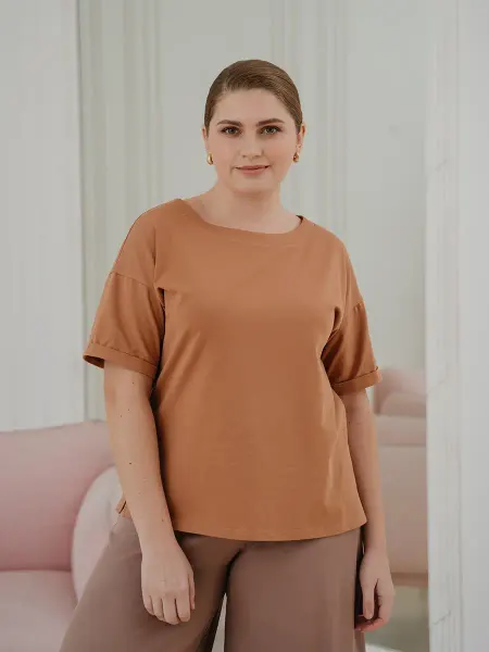 Незнакомка Футболка оверсайз хлопок