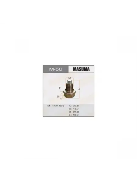 MASUMA пробка сливная! с магнитом 14X1.5 MAZDA