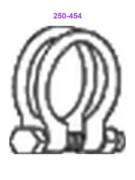 BOSAL 250454, Хомут глушителя