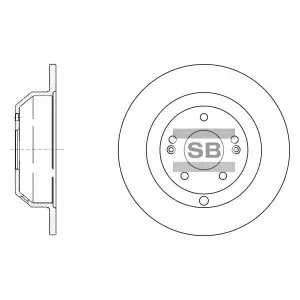 SANGSIN BRAKE Диск тормозной SD1072