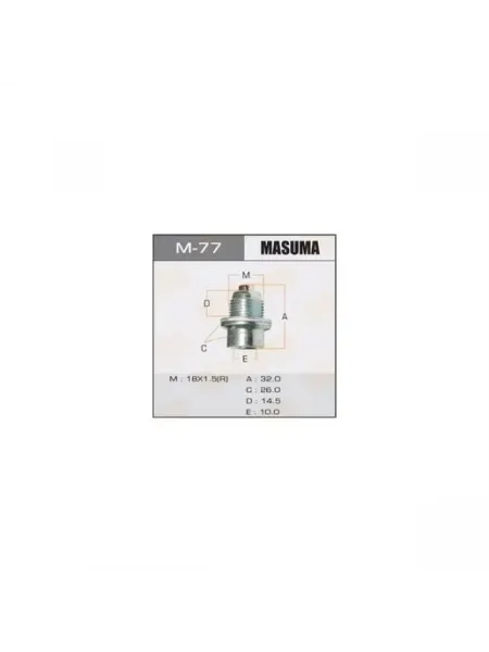 MASUMA пробка сливная АКПП! с магнитом HONDA