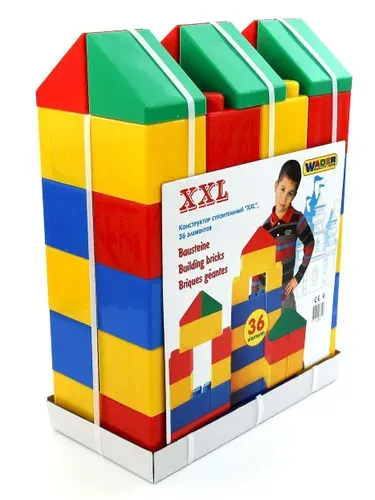 Пластиковый конструктор Полесье XXL, 36 элементов, 3+, 37527