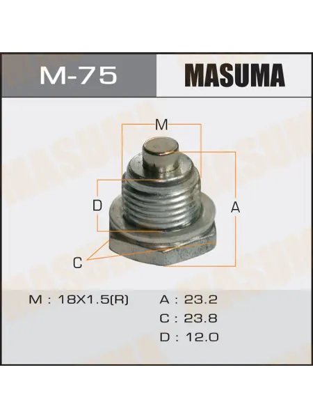 MASUMA Болт слива масла с магнитом