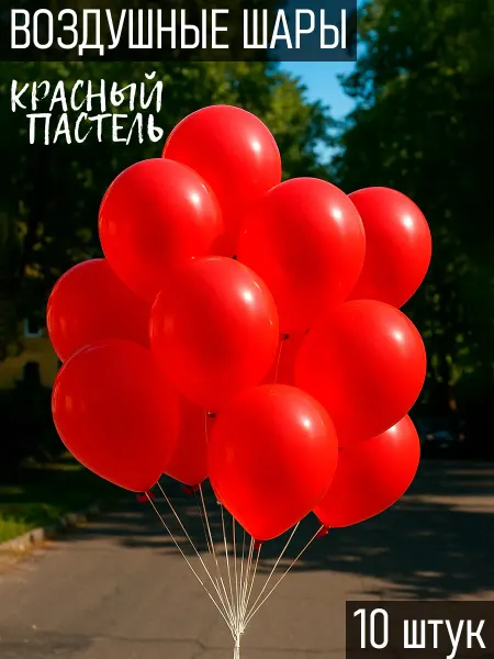 Mr. Шарик Воздушные шары на праздник 10 шт 30 см
