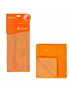 AIRLINE Микрофибрас 3 шт коралловой сетка для авто 35*40см AB-A-04