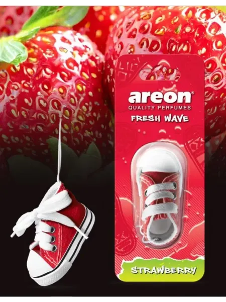 Areon Ароматизатор в машину Ареон игрушка кеды FRESH WAVE Клубника