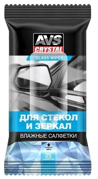 AVS Влажные салфетки в автомобиль для стекол и зеркал AVK-200