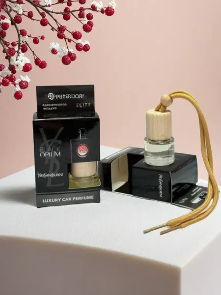 Пахучка для машины на подарок Автопарфюм Yves Saint Laurent Black Opium 8 мл