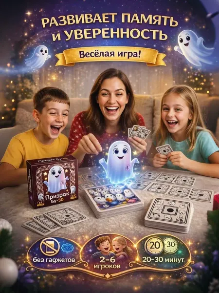 Настольная игра для всей семьи Призрак Бу30