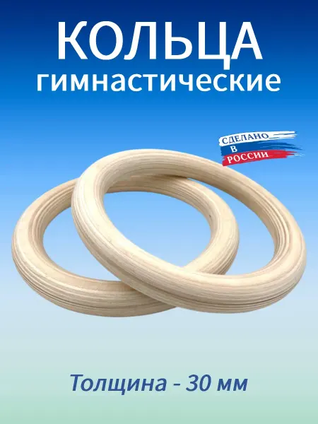 Мир спорта 365 Кольца гимнастические 30 мм (без строп)