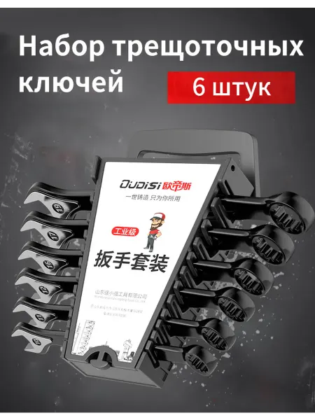 Oudisi Набор ключей комбинированных 6 предметов (8-17)