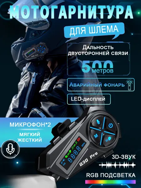 Мотогарнитура в шлем,Гарнитура для шлема
