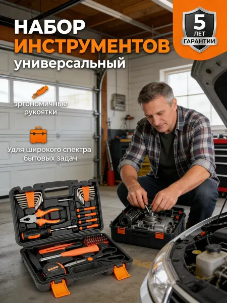 Набор инструментов для автомобиля в кейсе