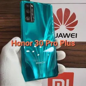 Крышка для Honor 30 Pro Plus (заднее стекло) "Премиум качество" цвет: Зелёный