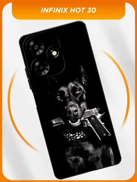 Infinix Чехол на Hot 30 доберман
