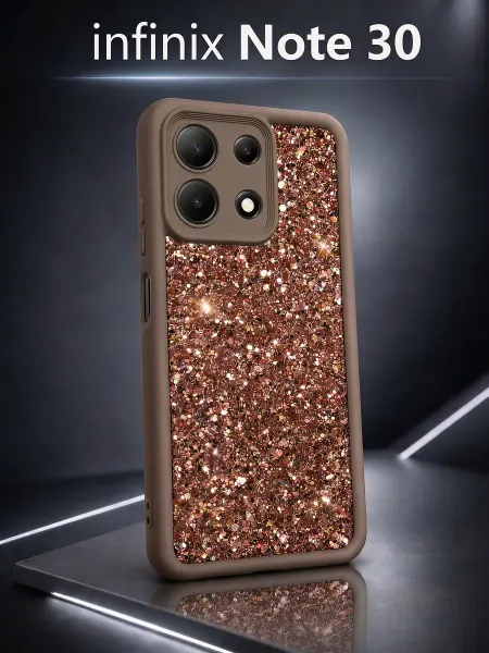 ЧЕХОЛБЕРИ Чехол на Infinix Note 30 защитный с блёстками