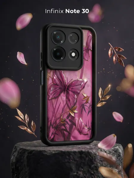 ЧЕХОЛБЕРИ Чехол с высокими бортами и принтом на Infinix Note 30