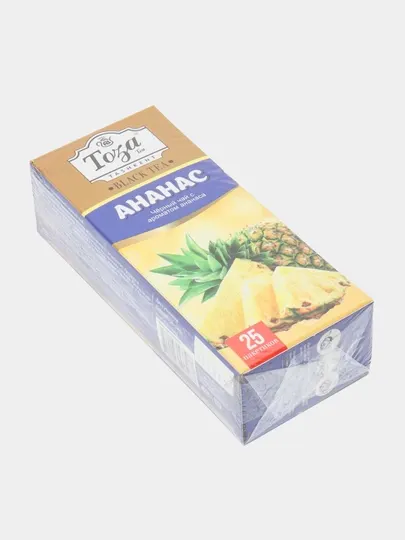 Чай черный Тоза, со вкусом ананаса, пакетированный, 25 шт