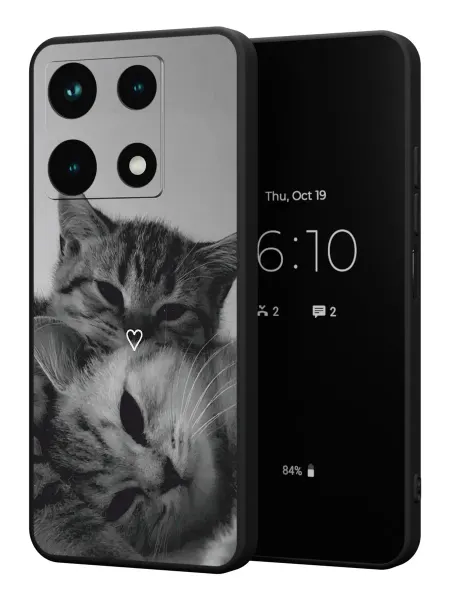 PBl store Чехол на Infinix NOTE 30 Pro с принтом Котики