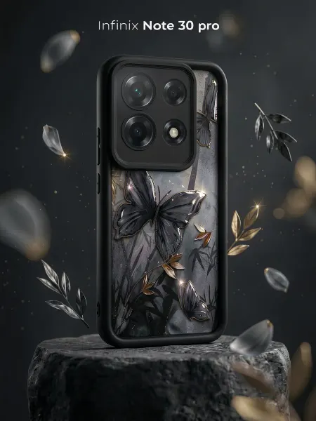 ЧЕХОЛБЕРИ Чехол с высокими бортами и принтом на Infinix Note 30 Pro