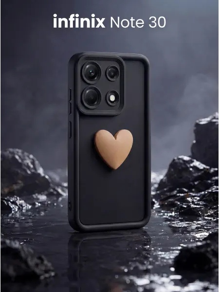 URBAZZA Чехол на Infinix Note 30 с объёмным сердцем