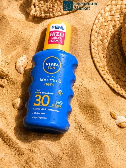 Солнцезащитный лосьон увлажняющий водостойкий NIVEA SUN Protect & Moisture SPF 30