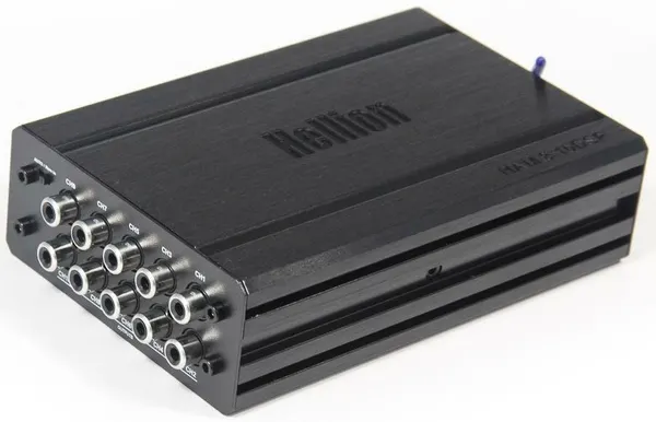 Усилитель автомобильный Hellion HAM 8.10DSP четырёхканальный, 4х80Вт (4Ом), встроенный 10 канальный процессор