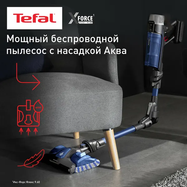 Беспроводной пылесос Tefal X - Force Flex 9.60 Aqua TY20C4WO