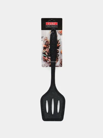 Лопатка силиконовая кухонная с отверстиями, 30-8 см