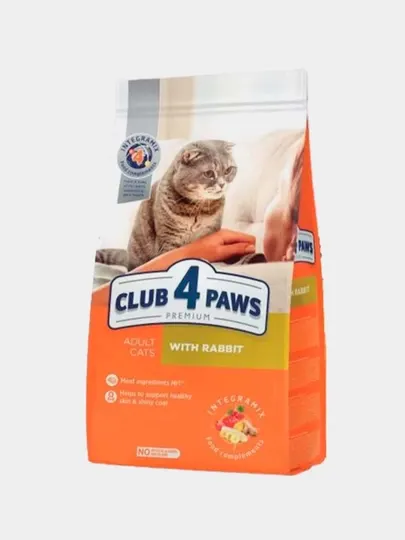 Корм для кошек Club 4 Paws с кроликом, 300г