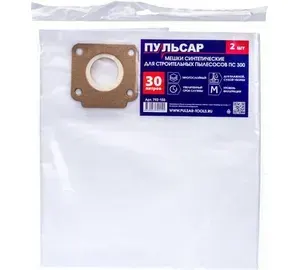 Мешок (синтетический; 30 л; 2 шт) для пылесоса ПС 300 ПУЛЬСАР 792-155