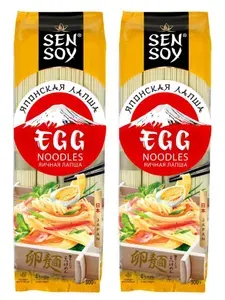 Яичная лапша Sen Soy Egg Noodles, 300 г