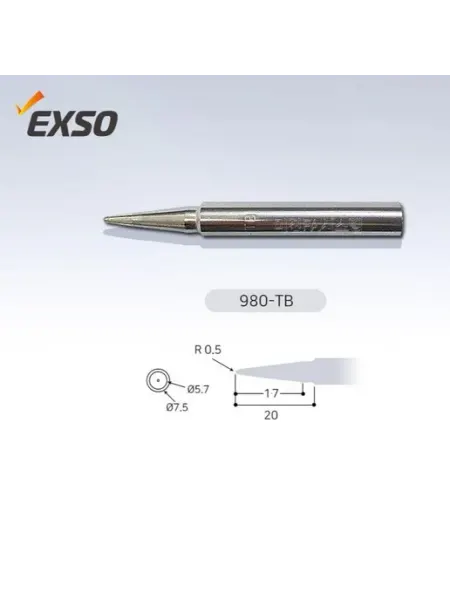 Конусное жало для паяльника 980-TB из меди с диаметром 7.5