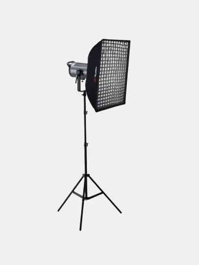 Софт бокс с сотами 300w, профессиональный softbox, штатив, лампа 60 на 90, софтбокс