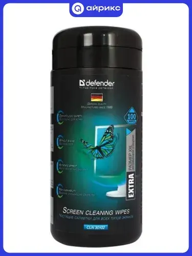 Салфетки для экранов Defender CLN 30102 Pro (100 шт)