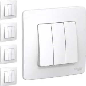 Systeme Electric Трёхклавишный выключатель Systeme Blanca (Бежевый)