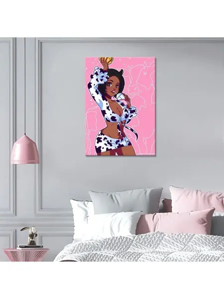 Classic Art Картина на холсте Doja Cat im a cow 30х40